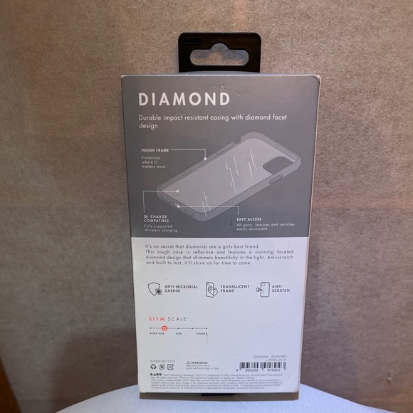 Laut 'Diamond' iPhone 12 or 12 Pro Case Facet Design Translucent Frame Germany - Picture 2 of 3